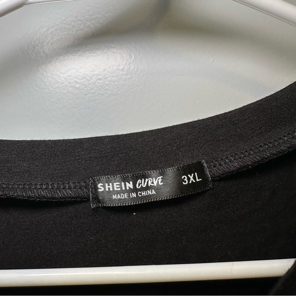 SheIn Curve Black Short Sleeve Cutout Dress size 3XL - Picture 2 of 9